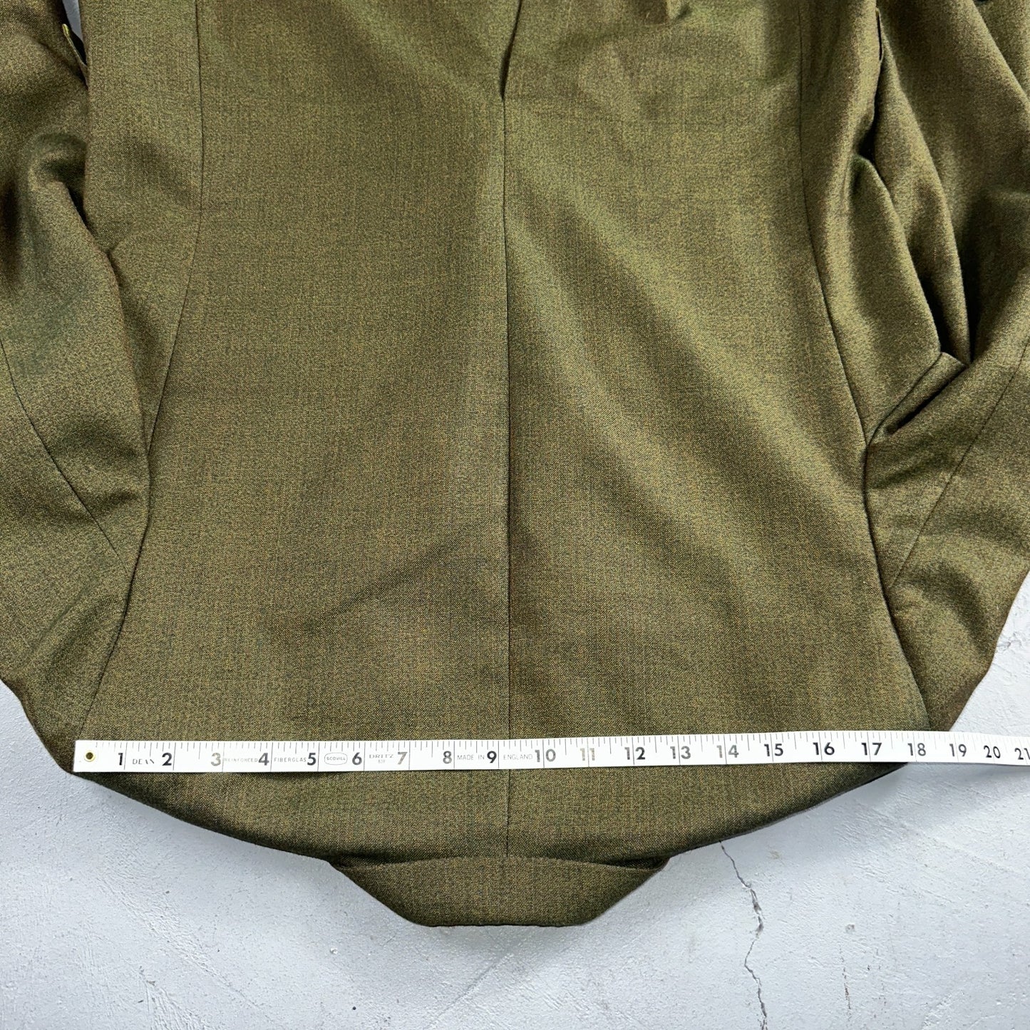 1960s Avocado Green Blazer Sport Coat Mens 44 Suit Jacket VTG Union 60s J&F