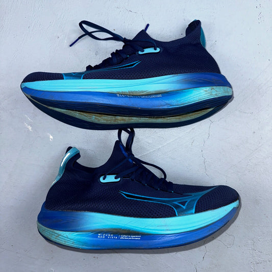 Mizuno Mens Sneakers Blue Size 11 Neo Vista Running Breathable Comfort Light