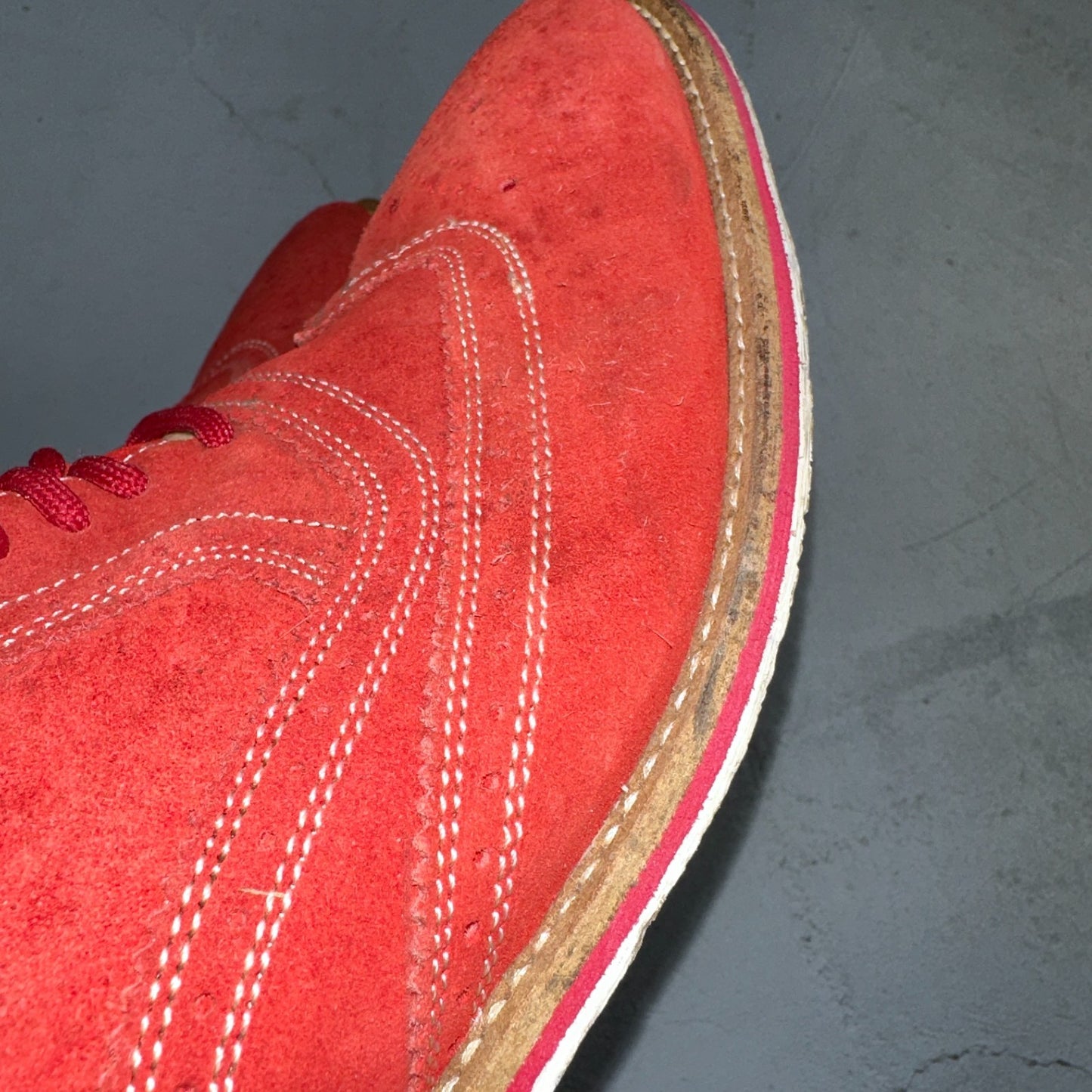 Giorgio Brutini Men's Oxford Suede Wing Tip Red Dress Shoes Men's 9 Nice