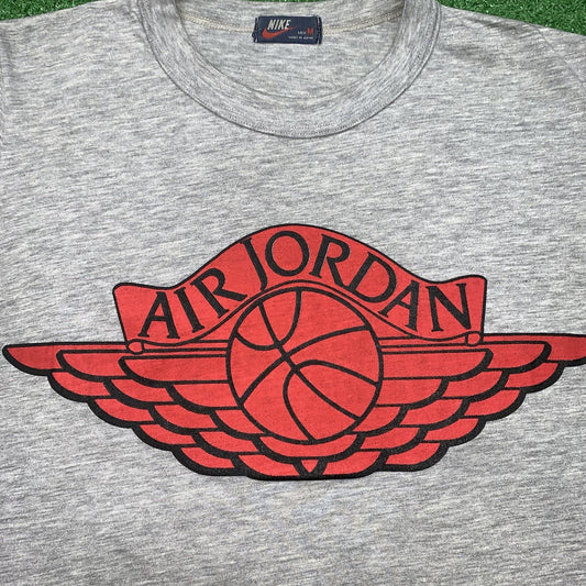 Nike Vintage T Shirt Mens M Japan 80s Jordan Wings Logo 1985 Chicago Bred OG