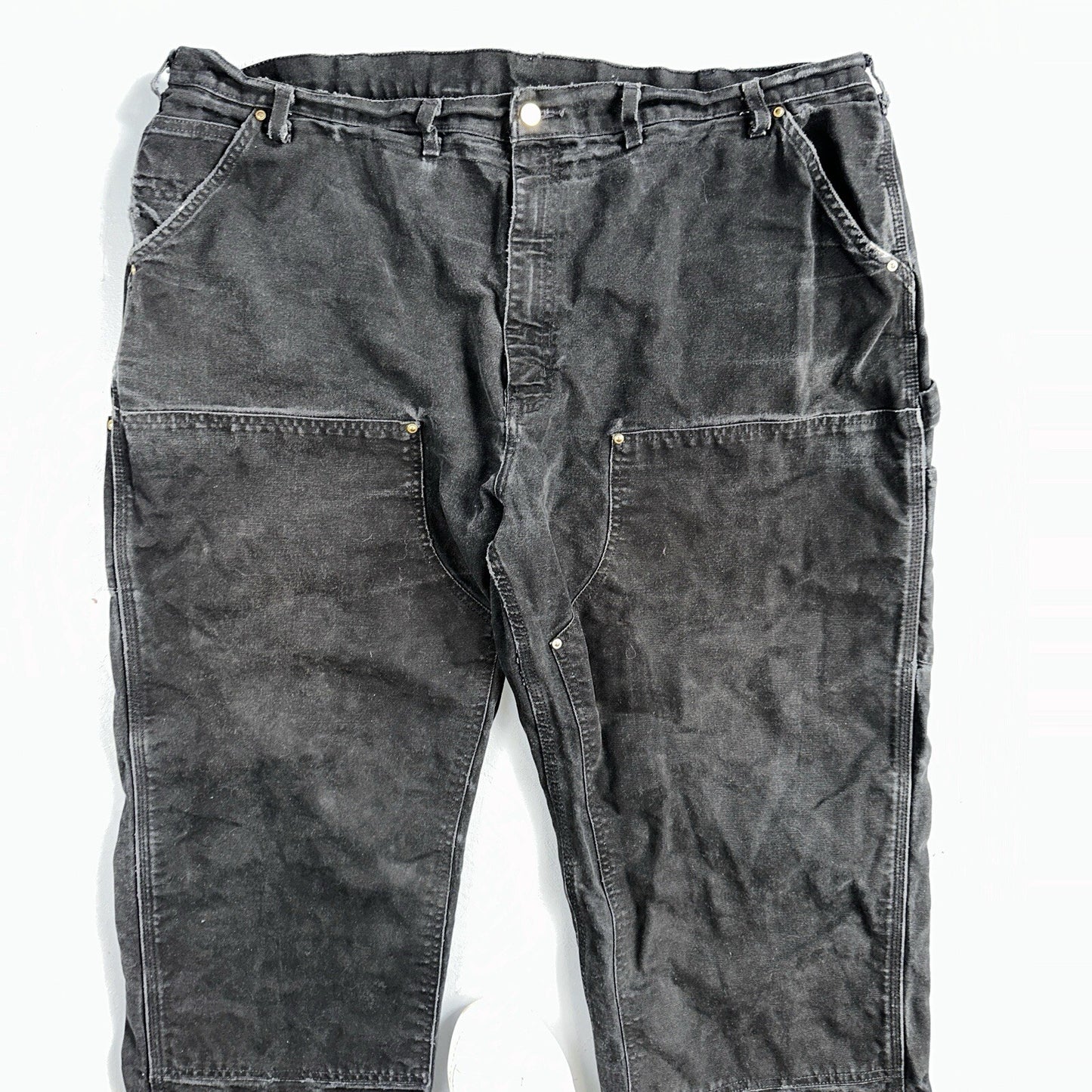 Carhartt VTG Double Knee Carpenter Pants USA B01 BLK Black Act 42x31