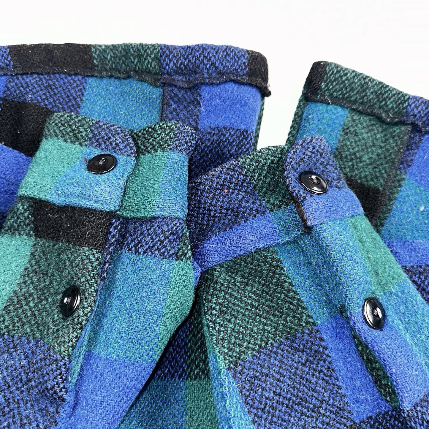 Brent Montgomery Ward Vintage 50s 60s Wool Mackinaw Plaid Full Zip Jacket L