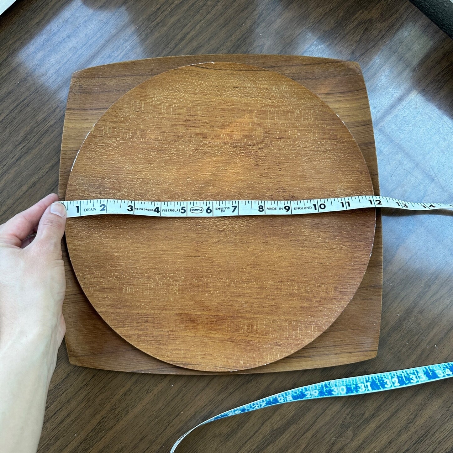 Shigemichi Aomine Teak Tray Plate Japan MCM Eames Nelson Round And Square Lot 2