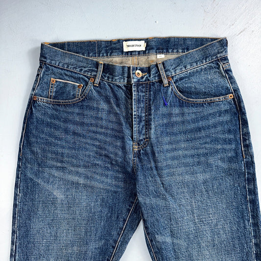 Taylor Stitch The Slim Jean Selvedge Red Line Blue Denim Mens 33 Cotton 33x33