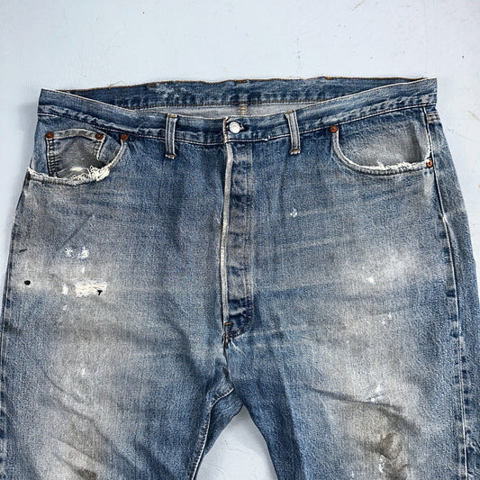 Levis 501 Vintage 70s SS Redline Selvedge USA XX Jeans Med Wash 48x30 Act 43x22
