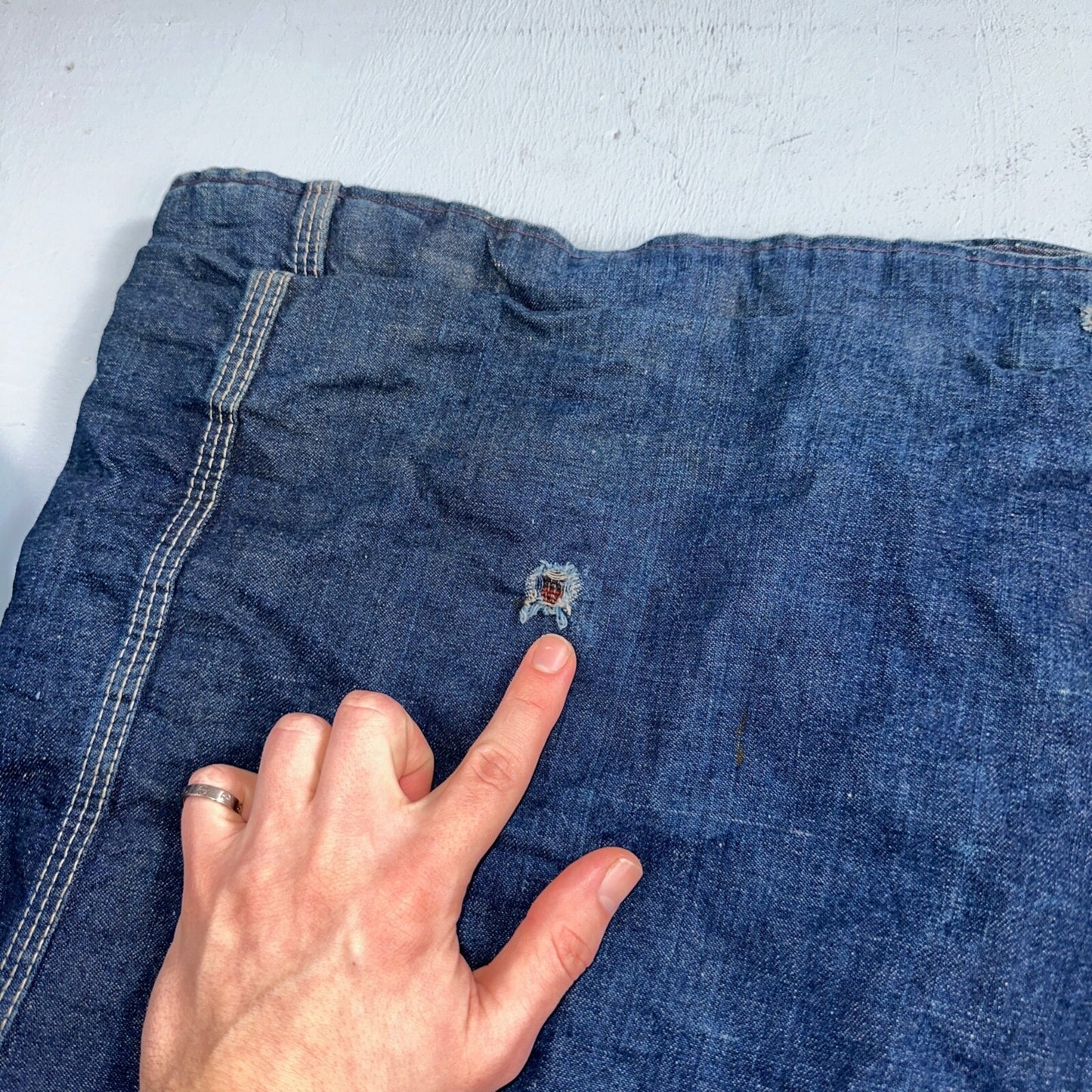 Vintage 60s Hercules Sears Roebuck And Co Denim Chore Jacket Coat Lined Detroit