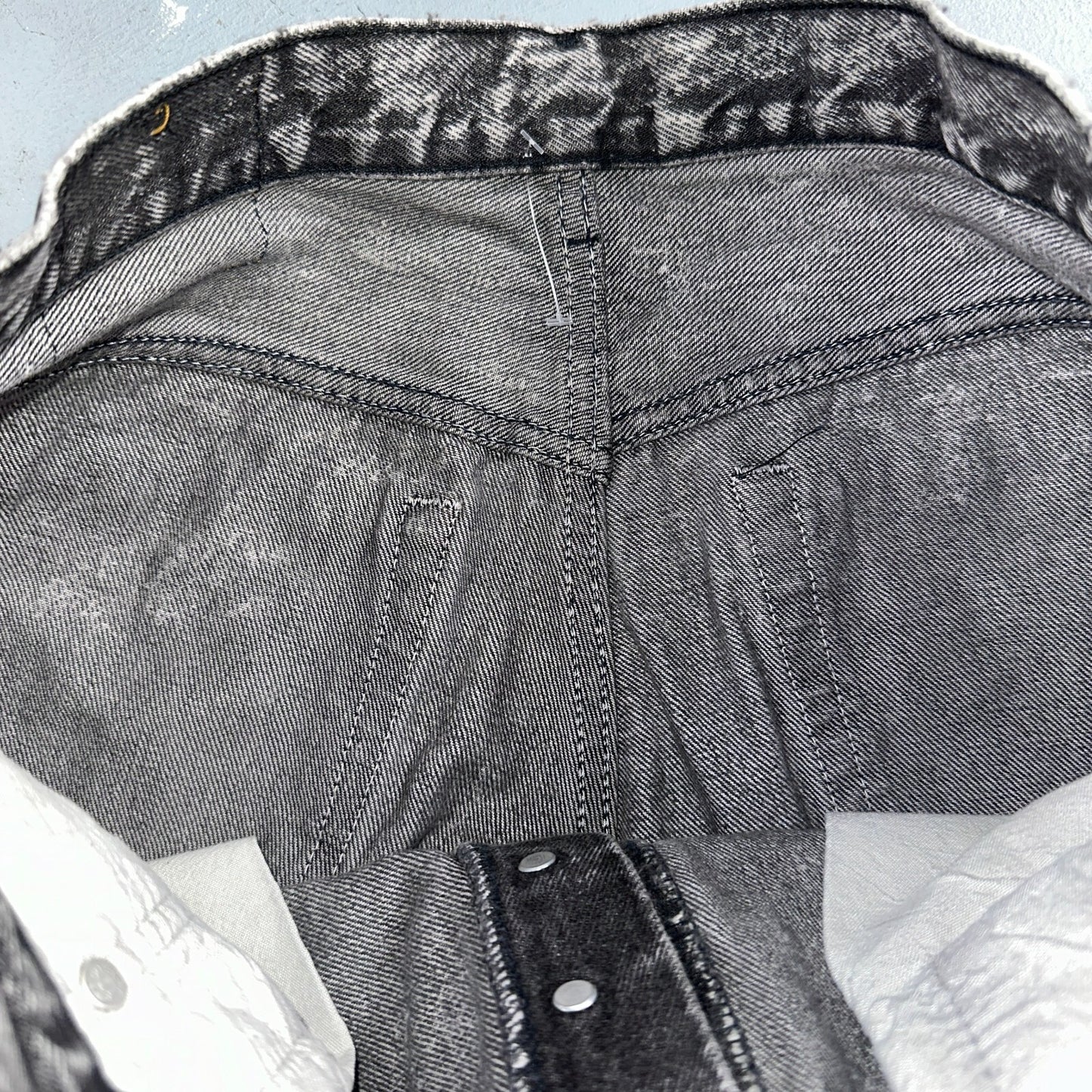 Levis 501 Vintage 80s USA XX Straight Leg Jeans Black Acid Wash 33x32 Act 31x30