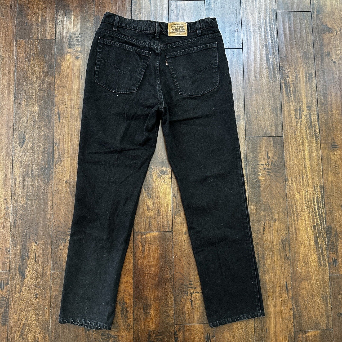 VTG Levi’s 540 Made In The USA Jeans Relaxed Fit Black 38x32 90s 501 Act 34x32