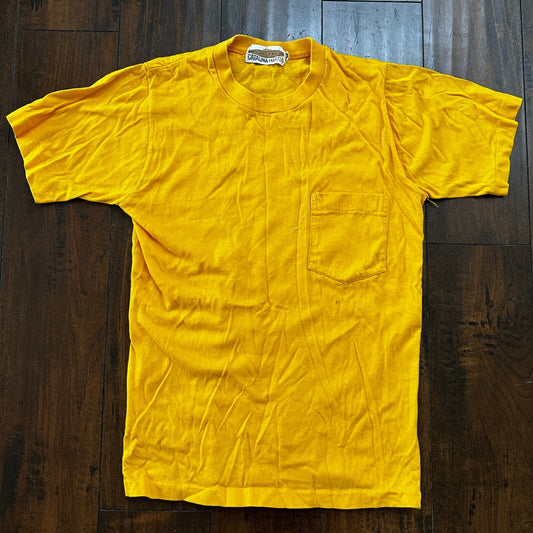 Surfers Catalina Martin 1960s 60s Rockabilly Vintage T Shirt Yellow Gold Blank
