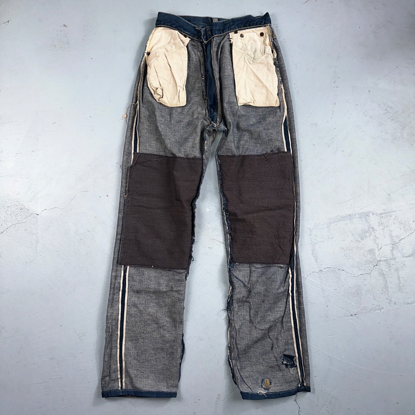 Levis 701 Big E Vintage 50s Redline Hidden Rivets USA 1950s Jeans 501 Act 26x29