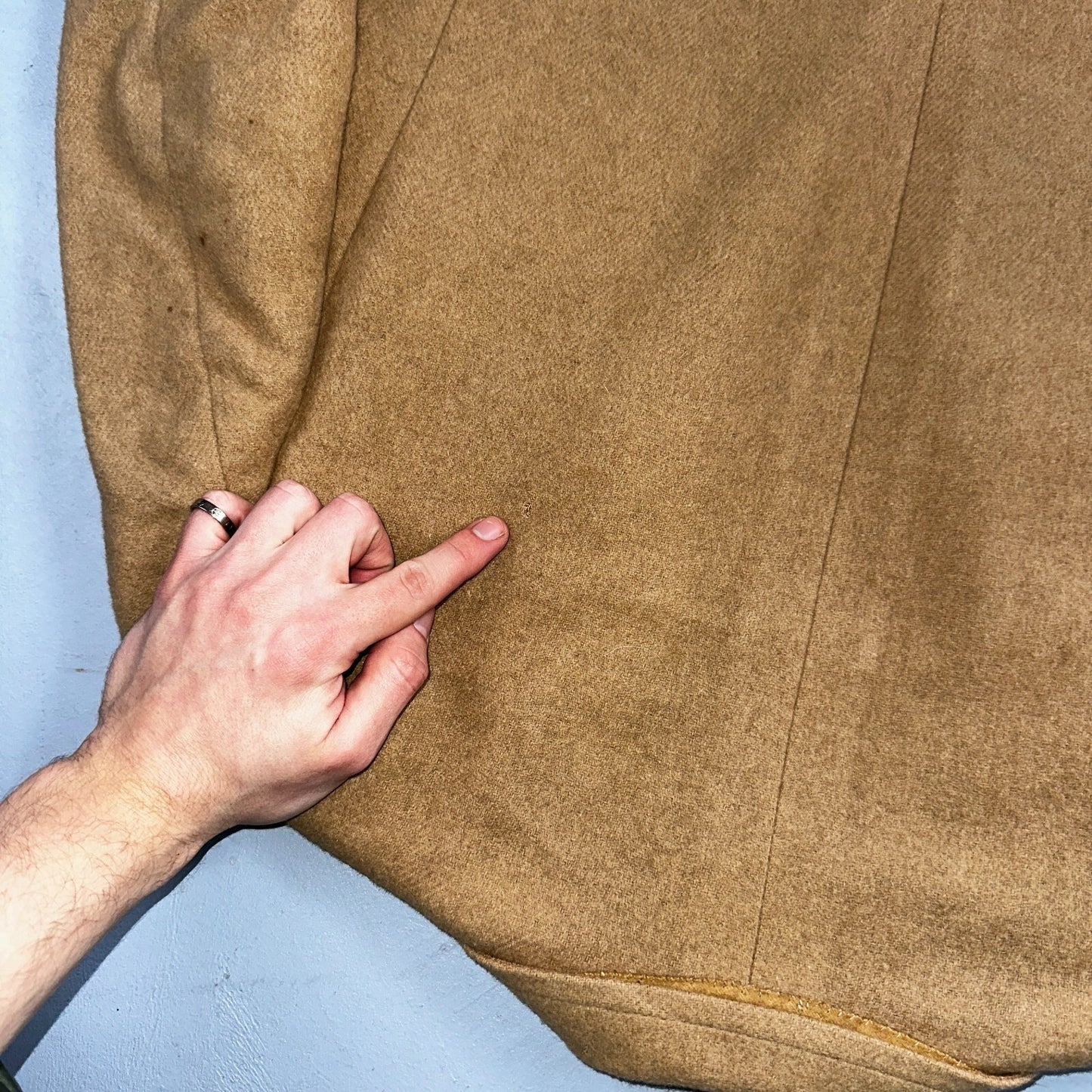 1970s Camel Hair Blazer Sport Coat Mens 38 Suit Jacket John Alexander VTG Union