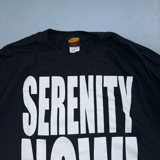 Seinfeld Serenity Now Black Ripple Junction T Shirt XL Vintage Style 90s Tv Show