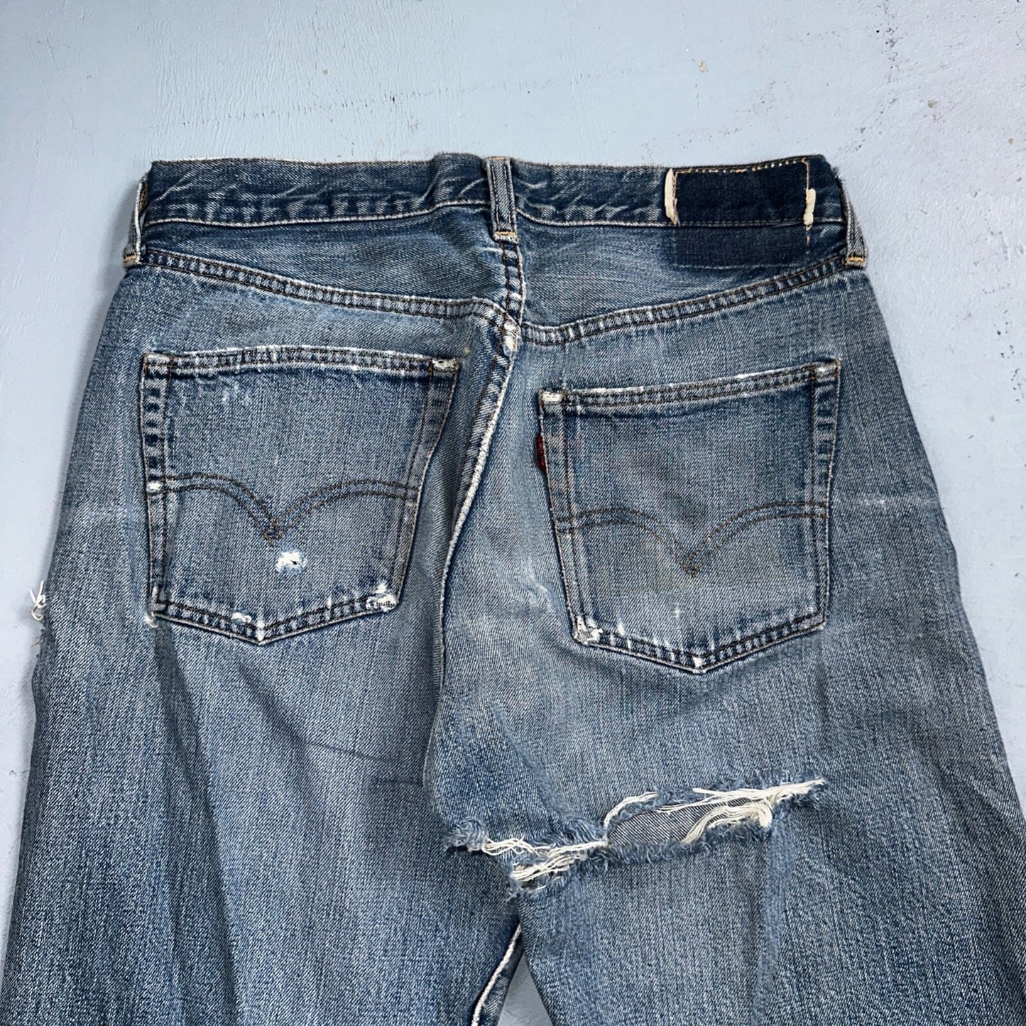 Levis 501 Big E Vintage 60s Redline Selvedge USA XX 1960s Jeans 66 Act 28x28
