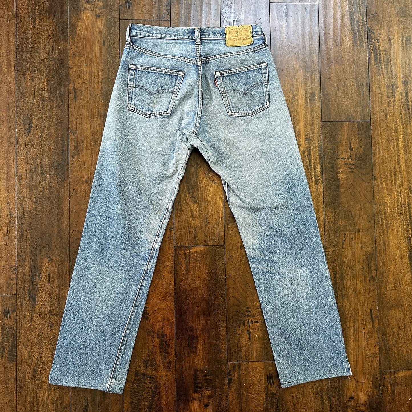 Levis Vintage 80s Redline Selvedge USA 501 XX Jeans 66 70s Light 32x36 Act 29x30