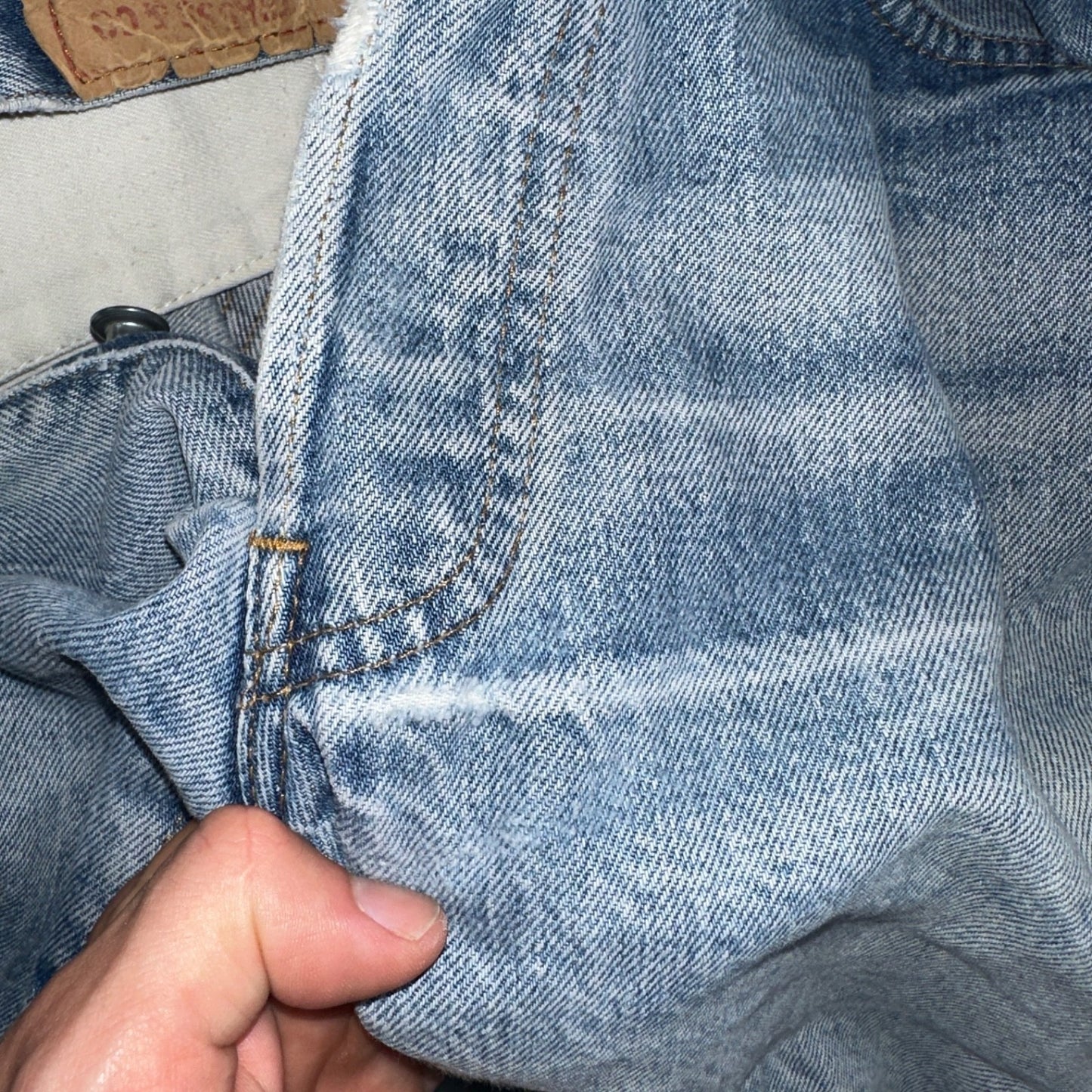 Levis 501 Vintage 80s Redline Selvedge USA Light Wash Jeans 31x36 Act 29x32