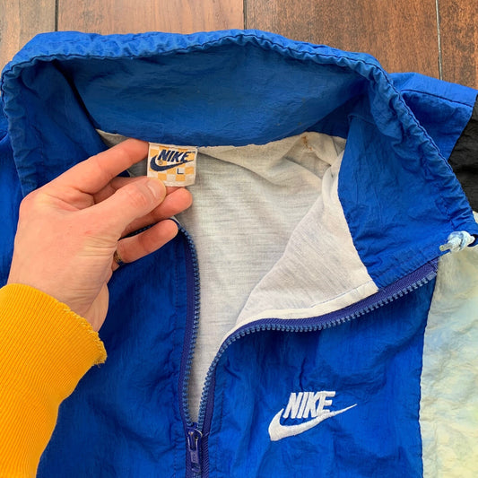 Vintage Nike MCENROE Full Zip Pullover Windbreaker Jacket USA Tennis 80s RARE