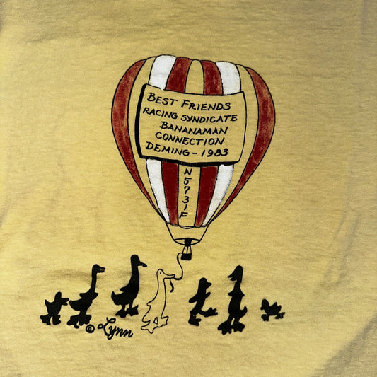 Balloons Lynn Ducks VTG T Shirt Hot Air Balloon Cute Funny 1983 80s Hanes