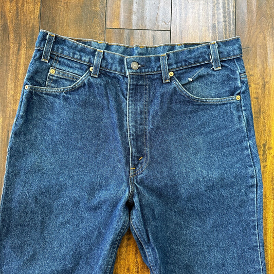 Levis 517 Vintage 80s USA Orange Tab Bootcut Flare Blue Jeans 36x33 Act 34x29