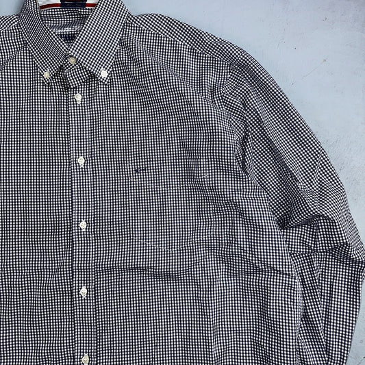 Paul & Shark Yachting Mens 44 Long Sleeve Button Down Shirt Checkered Hamptons