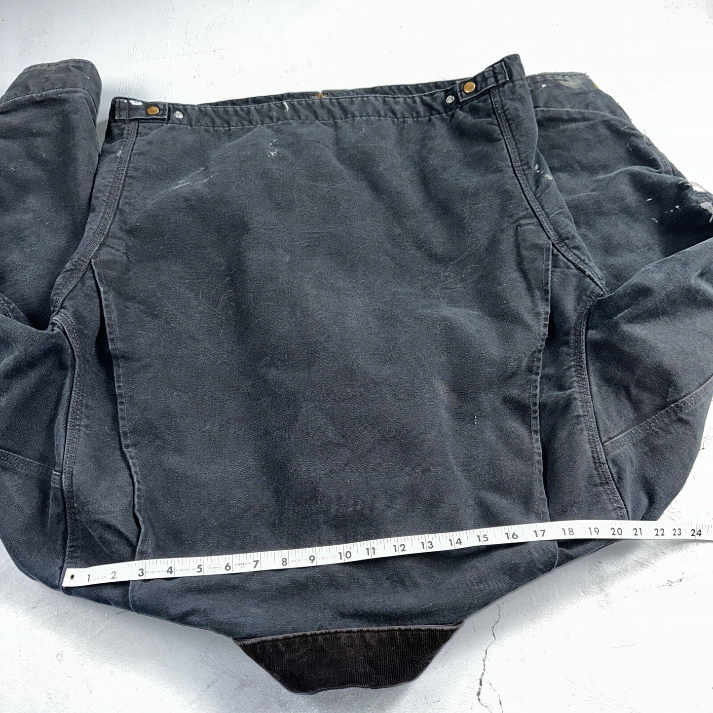 Carhartt VTG Jacket Mens L Tall Black Detroit J001 Blanket Lined USA J97 BLK