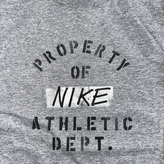 Nike Athletic Department Y2K VTG T Shirt Silver Tag Property Medium Y2K Graphic
