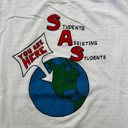 Earth SAS Fun VTG T Shirt Students You Are Here NASA Rap Planet Solar System