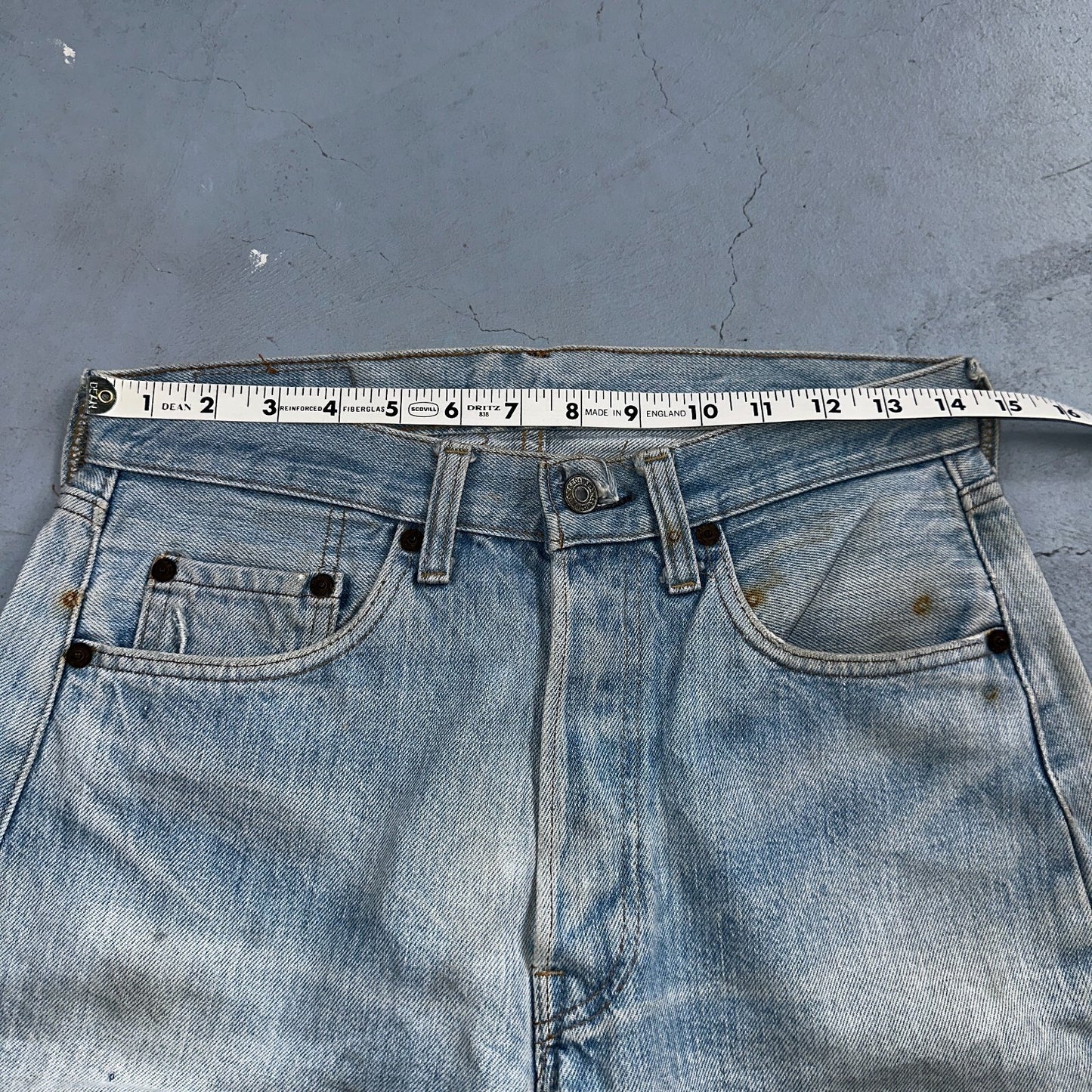 Levis 501 Vintage 80s Redline Selvedge USA XX Jeans Light Wash 1980s Act 29x30