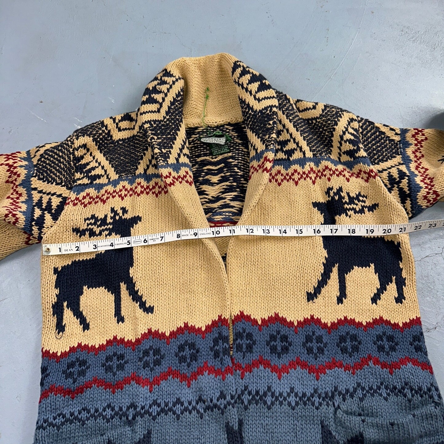Polo Ralph Lauren Vintage 90s Hand Knit Polo Country Jacket Cardigan Small Shawl