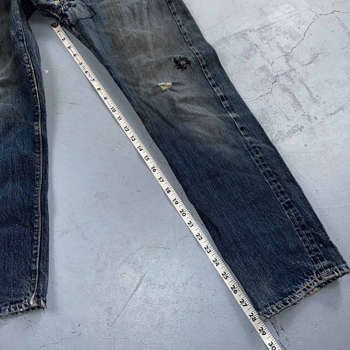 Levis 501 Big E Vintage 60s Redline Selvedge USA XX 1960s Jeans Act 28x28