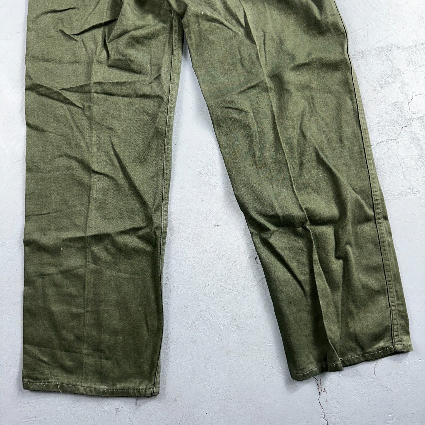 Vintage 1960s 70s Vietnam OG 107 Fatigue Pants 60s Zipper Fly Act 39x31