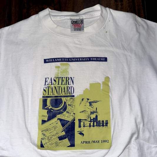 Vintage T Shirt Willamette University Salem Oregon Theatre Music Art Love 1992