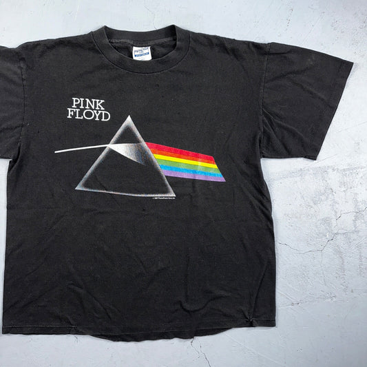 Vintage 1987 Pink Floyd Dark Side of the Moon USA T-Shirt Large Boxy 80s Rock