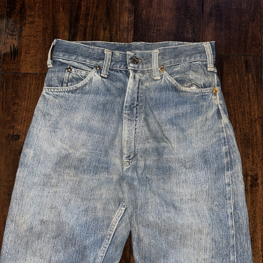 Bally True VTG 40s 50s Redline Selvedge Denim Jeans 1950s Levi’s Big E 27x30