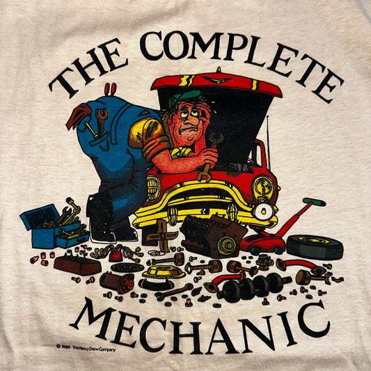 Complete Mechanic 1980s Hanes VTG T Shirt Joke Funny Car Single Stitch Graphic