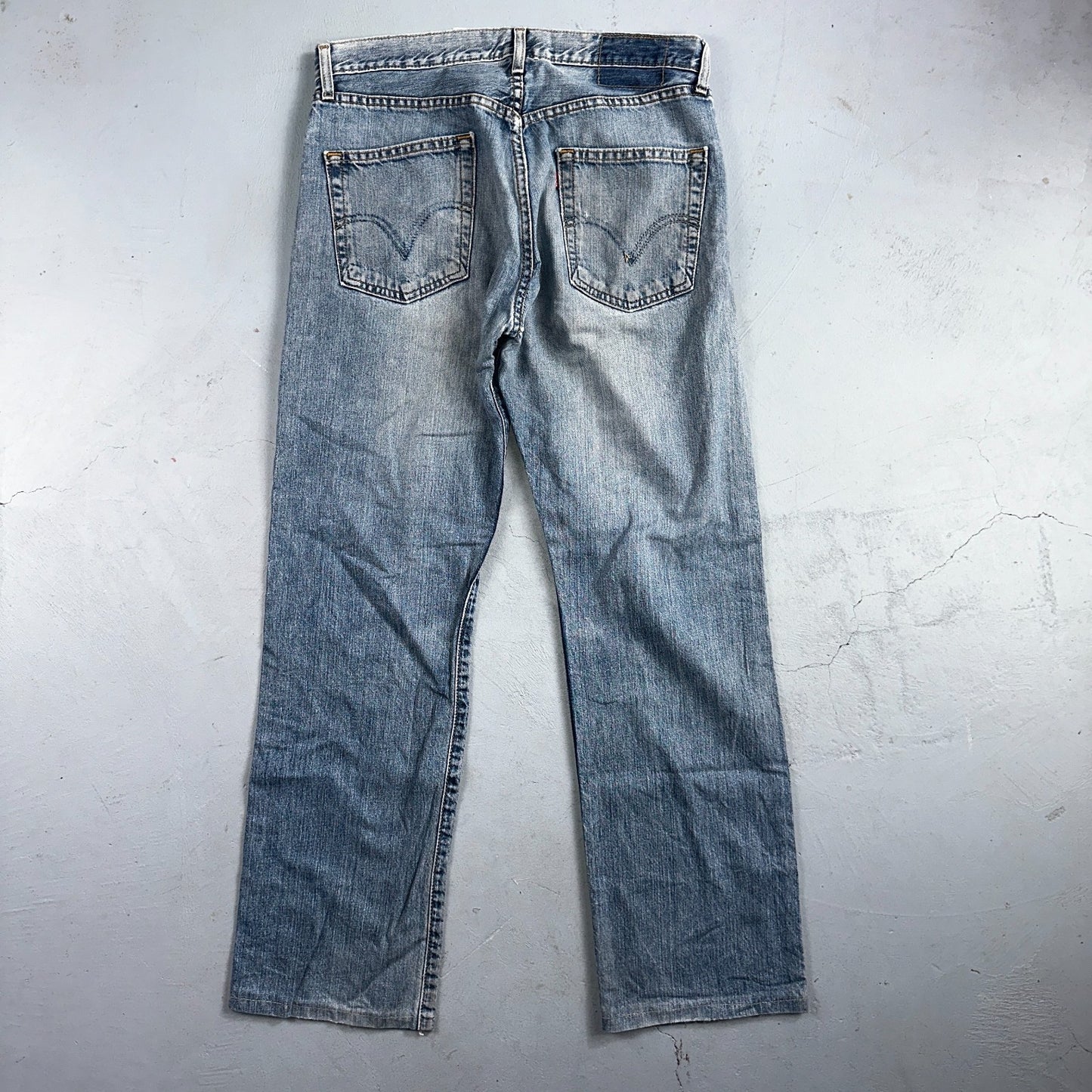 Levis 501 Vintage Y2K 90s XX Straight Leg Jeans Blue Light Wash 33x34 Act 33x30