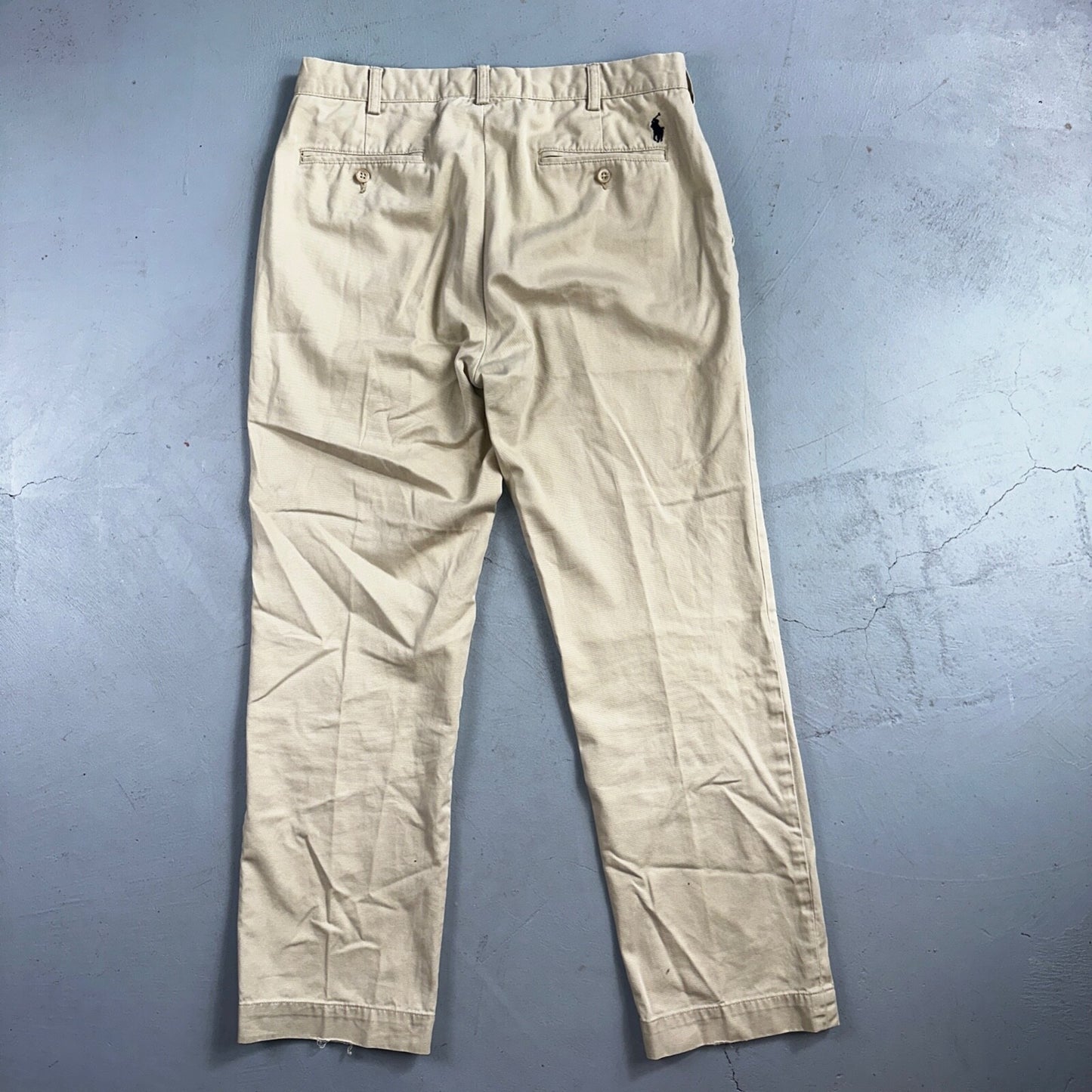 Polo Ralph Lauren Pants Mens 33x32 Suffield Chino Straight Twill Cotton Beige
