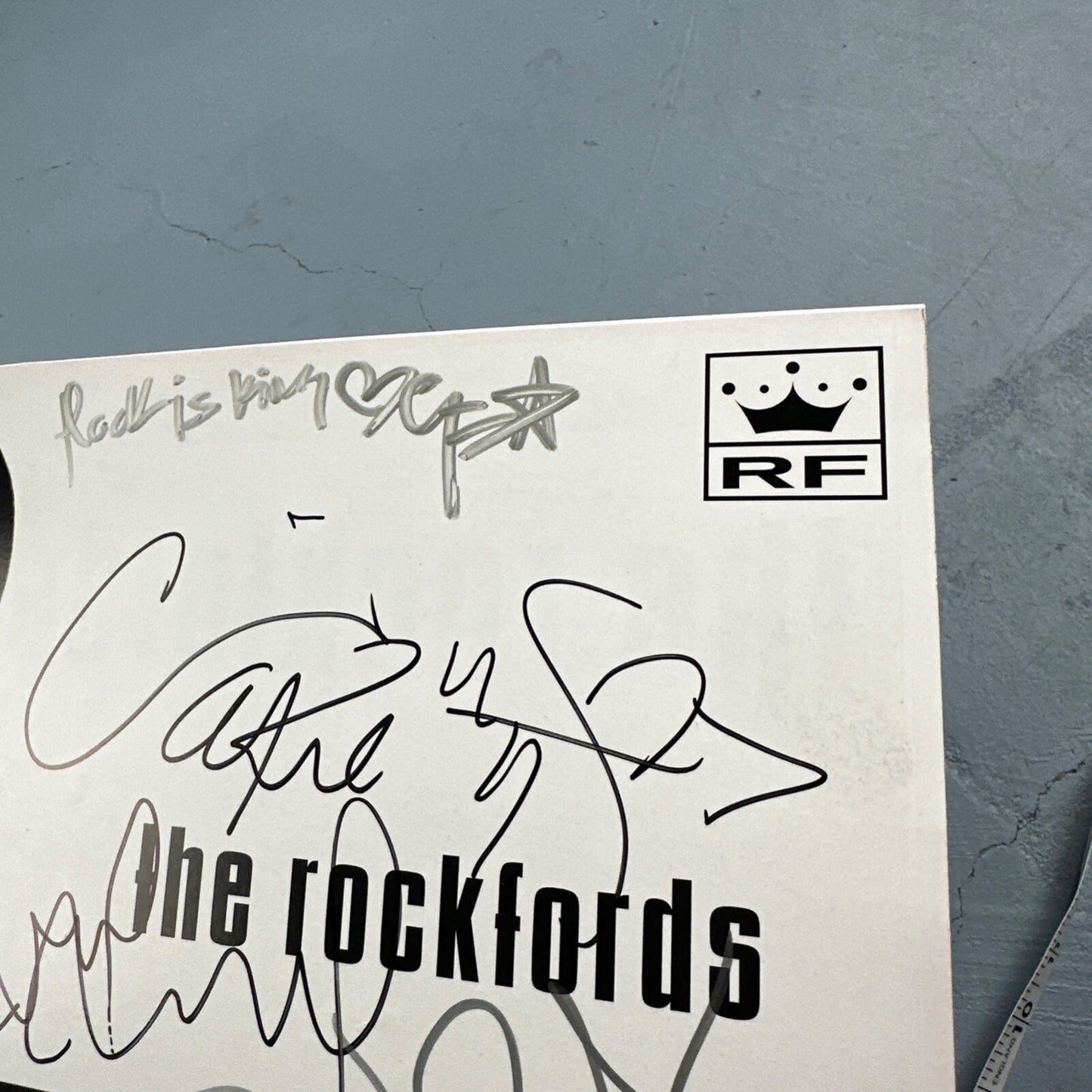 The Rockfords Band Signed Autograph Poster Board Rare Seattle Washington Rock