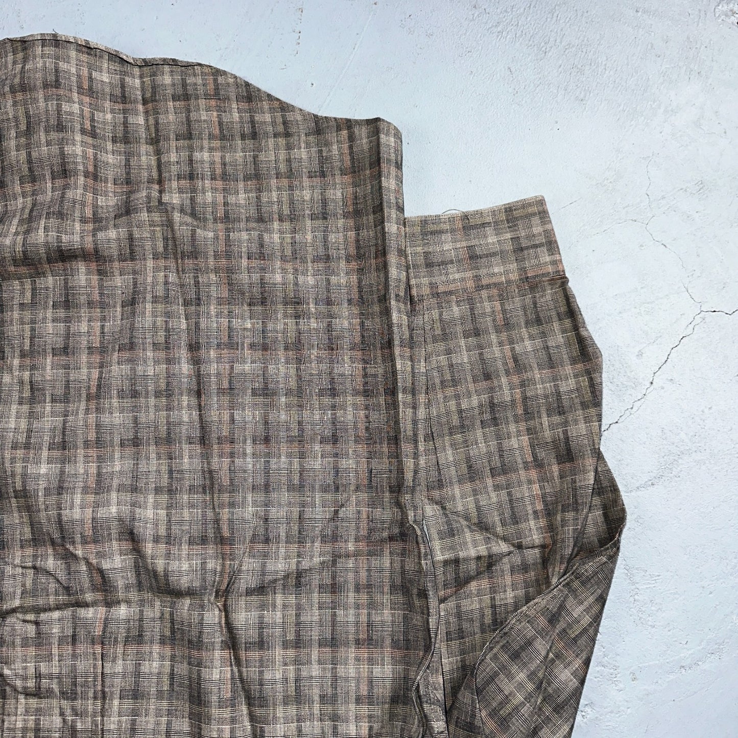 Vintage 90s Ralph Lauren Chaps 15 Plaid Shirt Grey Country Cottons Classic