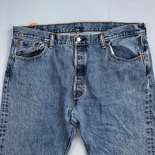 Levis 501 Y2K XX Straight Leg Jeans Blue VTG Light Wash 40x32 Act 40x30