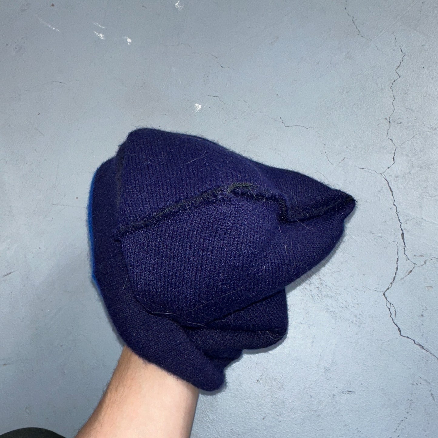 VTG 60s 70s Wool Knit Winter Beanie Hat OSFM Rockabilly Warm Grunge Basic Cozy