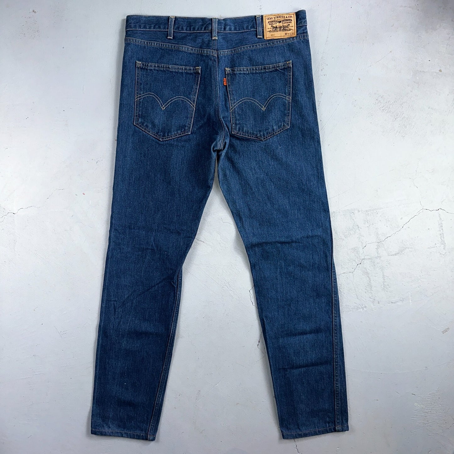 Levis 605 Vintage LVC Orange Tab Slim Blue Med Wash Y2K 36x34 Jeans Act 36x32