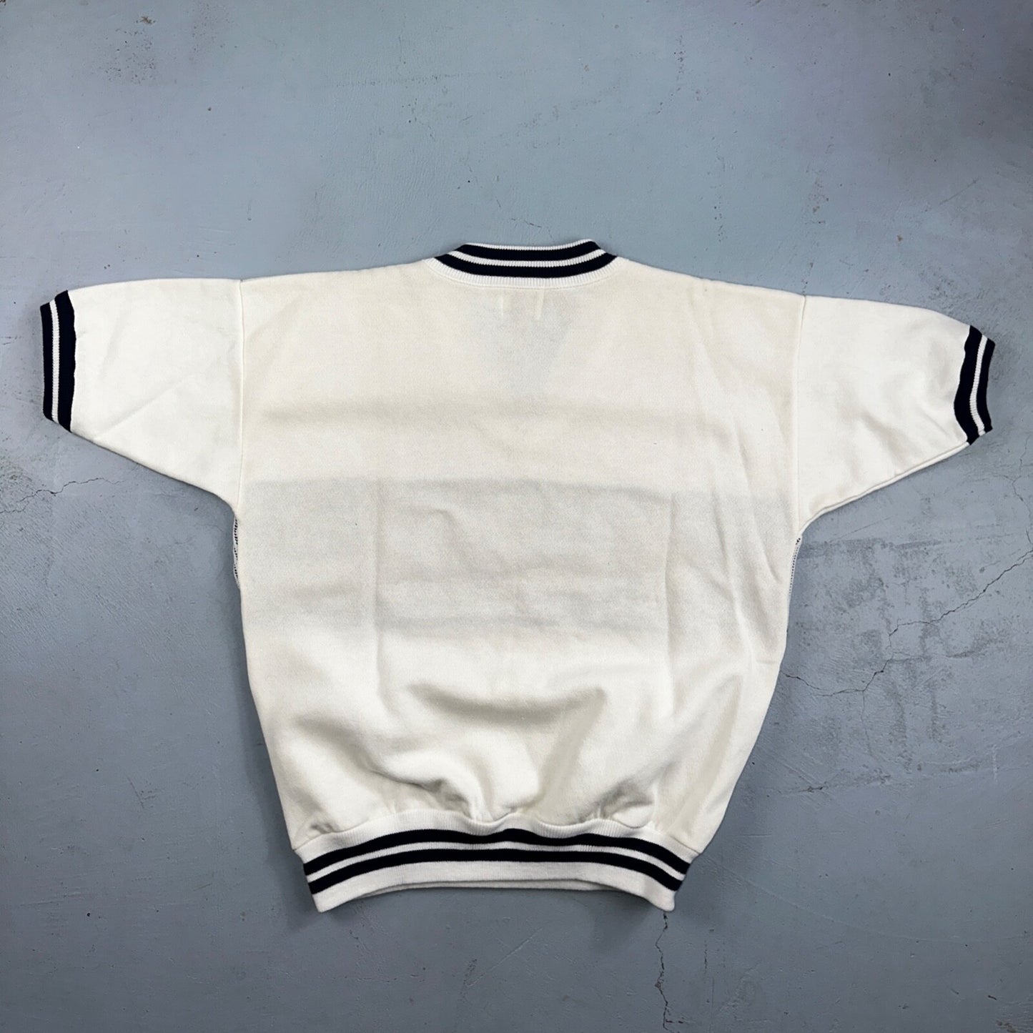 VTG NWT 90s New York Yankees Cliff Engle Knit White Baseball Sweater Mens XL USA