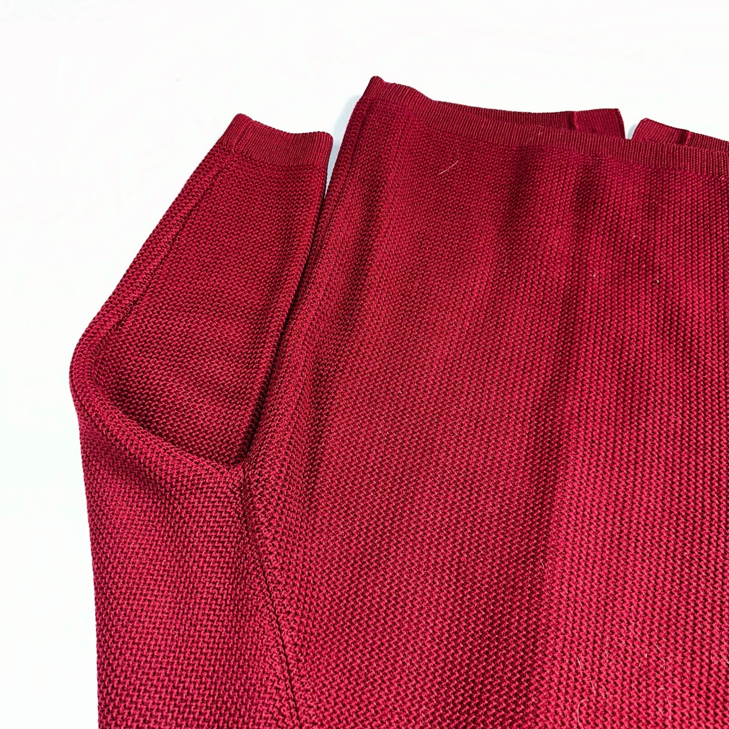 Meister Sweater M Women’s Wool Austria Pullover Red V Neck Vintage Cardigan 60s