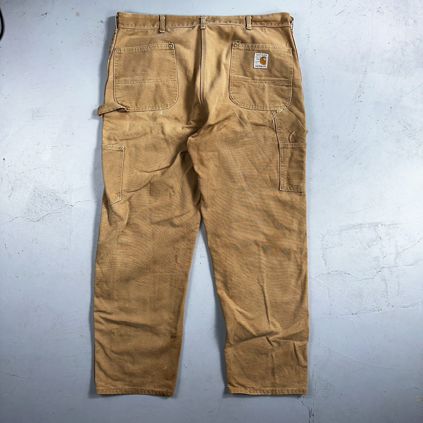 Carhartt 1989 VTG Double Knee Carpenter 80s Pants USA B01 Brown 42x32 Act 40x30
