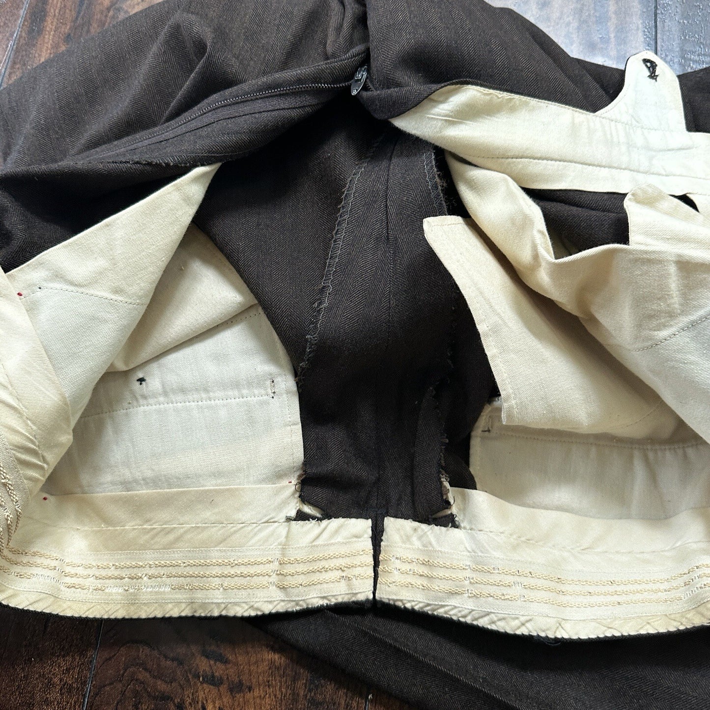 1960s 1970s Brown Striped Sport Jacket VTG Mens Suit 44 33x32 Rockabilly Wool