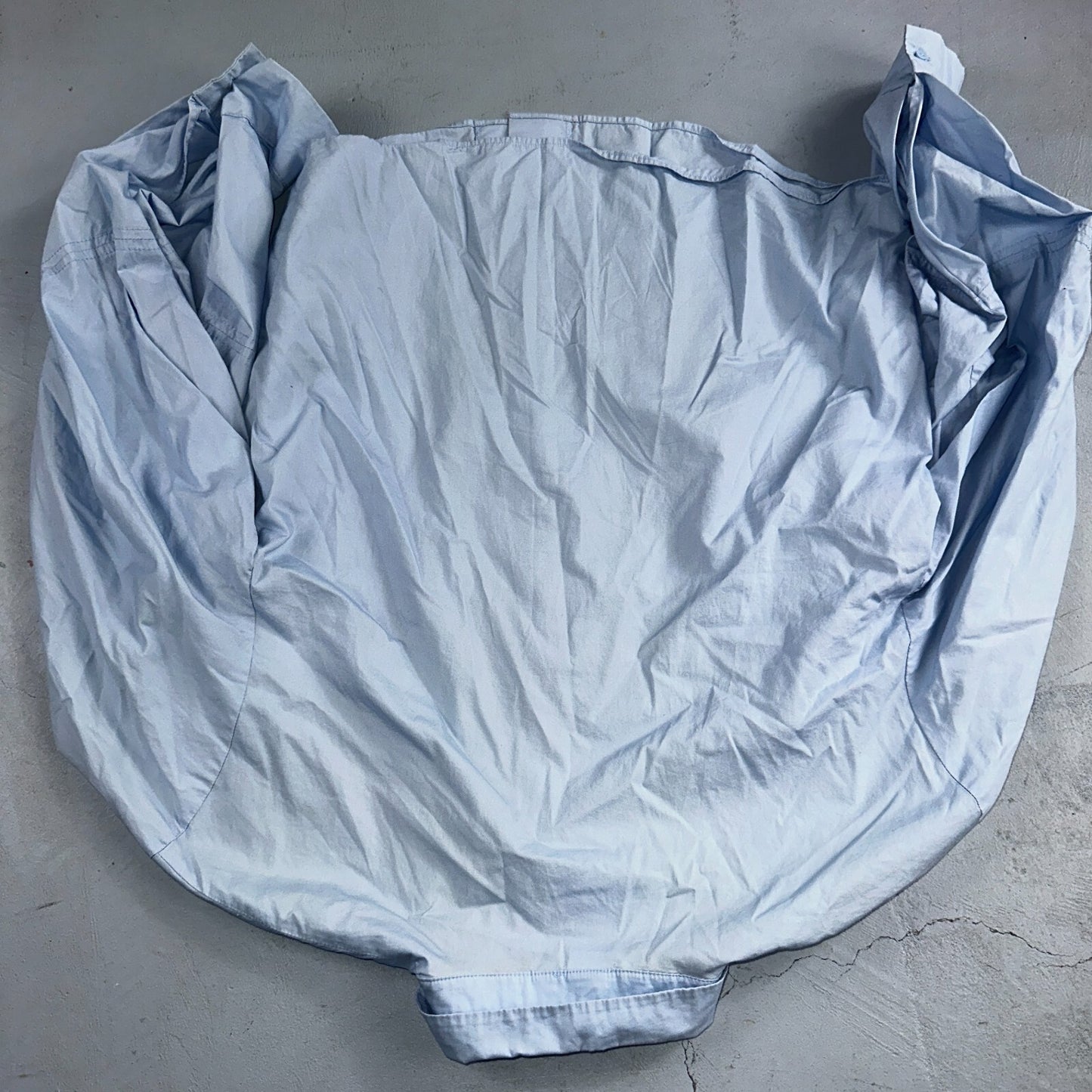 H&M Dress Shirt Womens Size 14 Blue Basic Long Sleeve Button-Up HM Casual