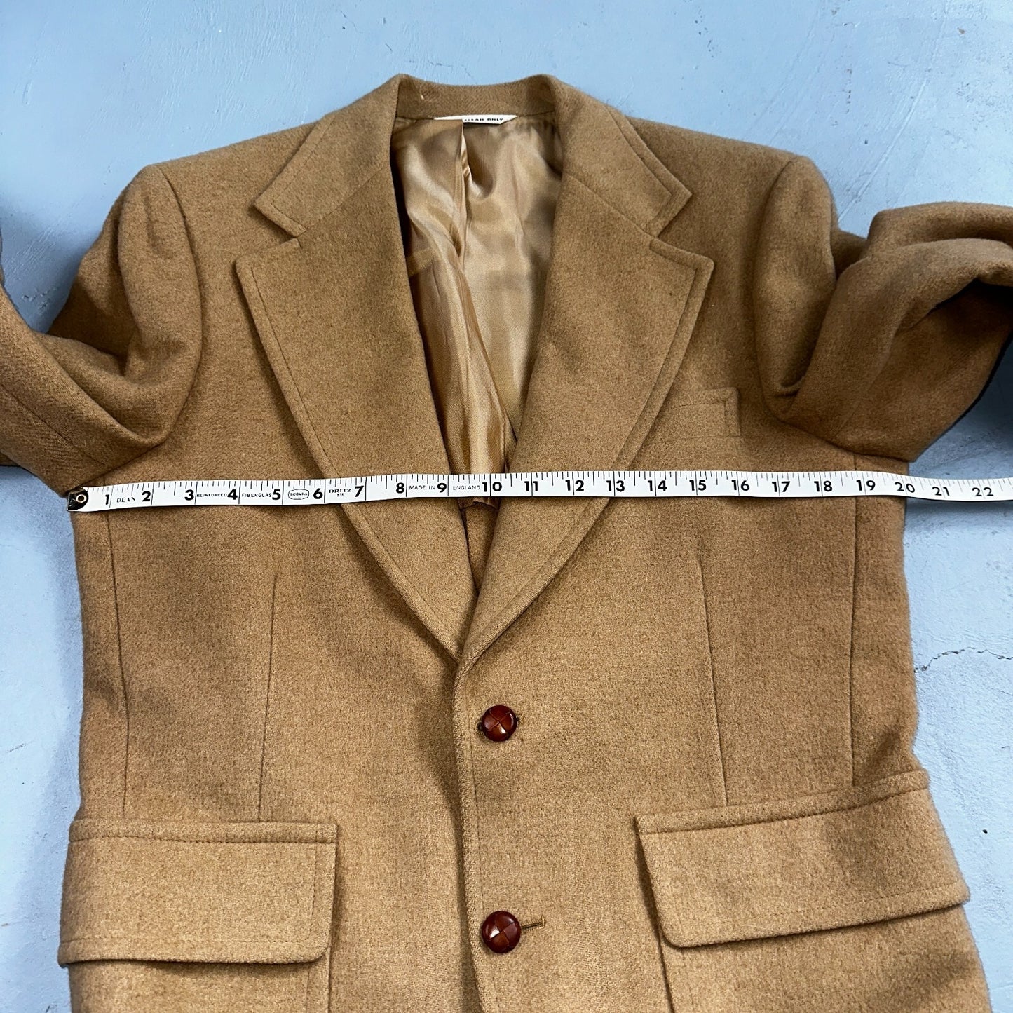 1970s Camel Hair Blazer Sport Coat Mens 38 Suit Jacket John Alexander VTG Union