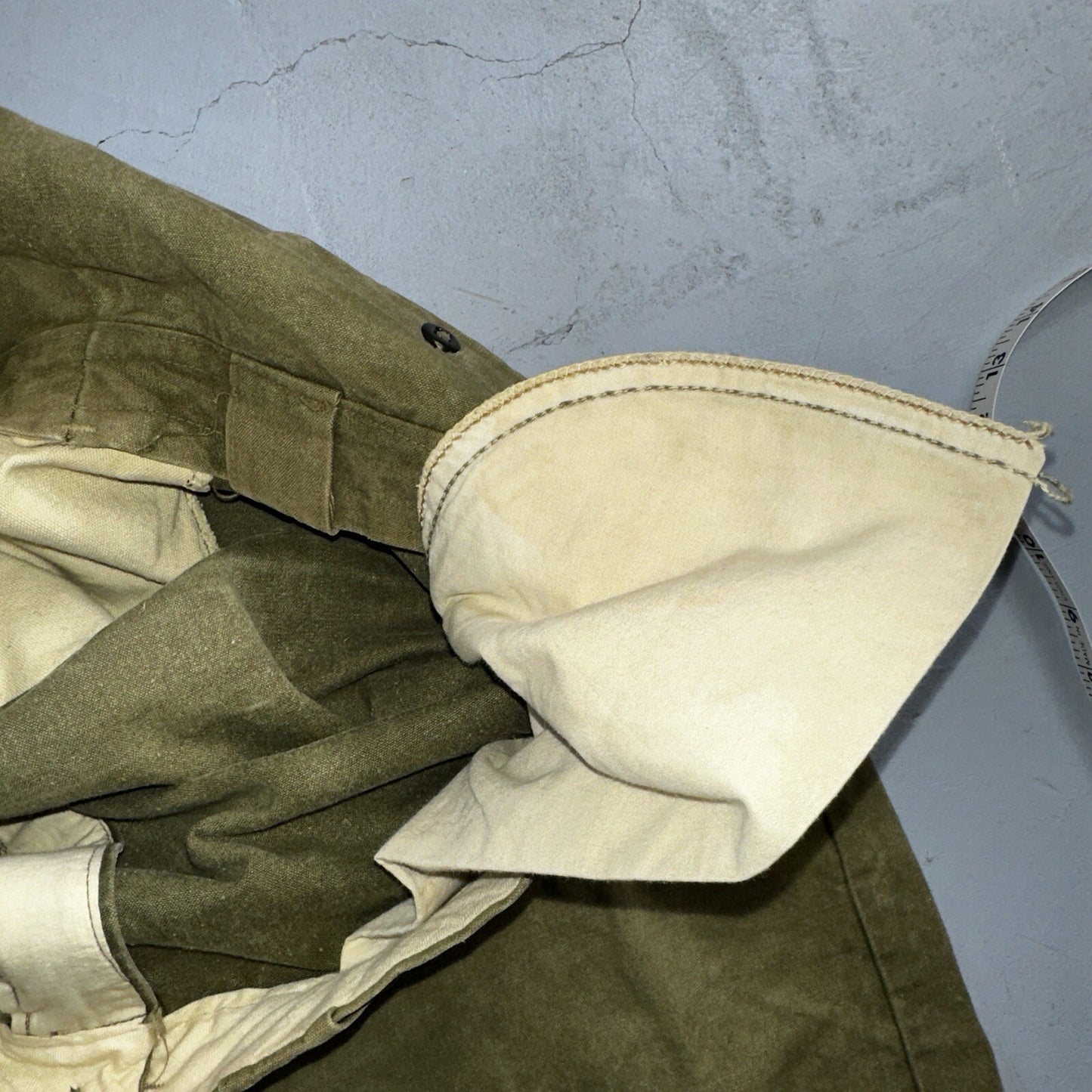 Vintage 50s 60s Duck Canvas Hunting Pants Zip Size 33x26 Rockabilly Double Knee