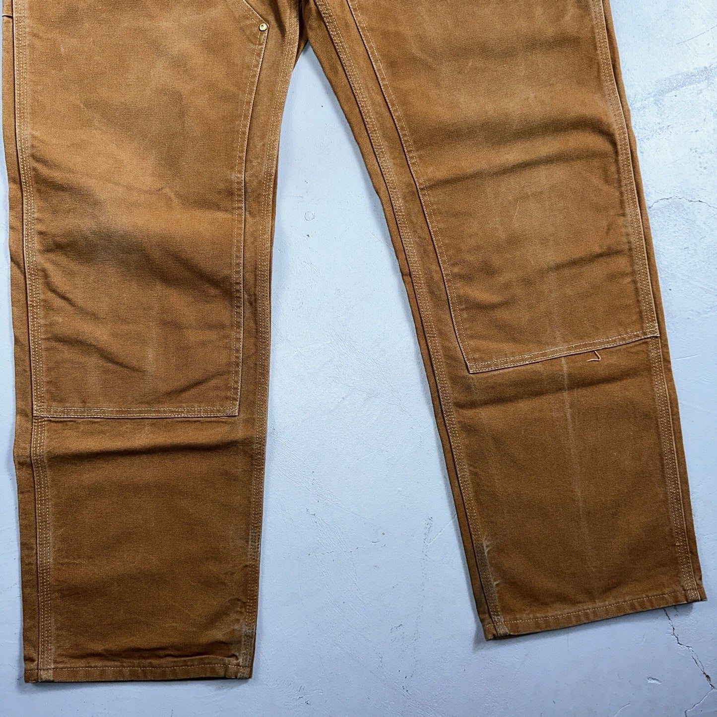 Carhartt VTG Double Knee Carpenter Pants USA B01 Brown Y2K 2014 Act 36x32