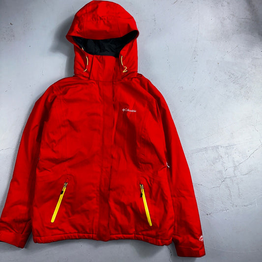 Columbia Women's Veloca Vixen II Jacket Coat Parka Omni Tech L Red Waterproof